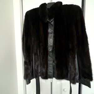 **SOLD!!** Genuine Mink Fur Coat with Belt